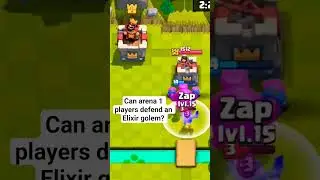 can arena 1 players defend an Elixir golem? #clashroyale #clashchino #clasher #gaming
