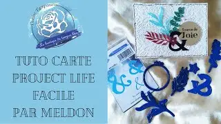 Tuto Carte de Project Life facile par Meldon -  Denim Tampons