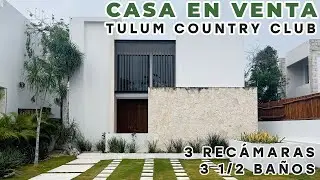 Casa en Venta de ENTREGA INMEDIATA en el MEJOR RESIDENCIAL de Todo Tulum 🌴