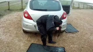 Struggling with a drysuit
