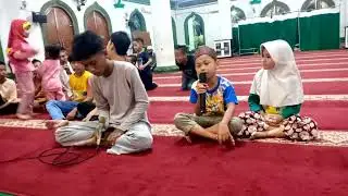 Takbir bersama di masjid bersama kawan-kawan