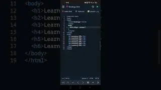 How to create Heading tags in HTML #htmlcss #short