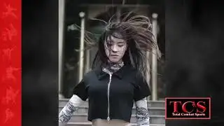 Kung Fu Girl Showing Her Skill