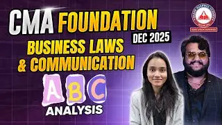 CMA Foundation Dec 2025 &ndash; Smart Study Plan For LAW with ABC Analysis
