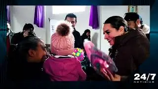 Gracias a Arianna Angeles Aguirre y Alain Angeles Aguirre, los Reyes Magos iluminaron comunidades.
