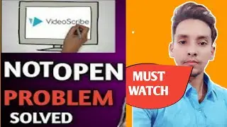 VIDEOSCRIBE NOT WORKING ।&zwnj;&zwnj;&zwnj;&zwnj;  VIDEOSCRIBE NOT OPENING । PROBLEM SOLVED  by TECHNICAL GOLDENPUR