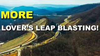 Rock Blasting at the Highway 58 Split Lover&rsquo;s Leap Construction Progress February 2026
