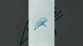 Nisha💕name signature|#signwriting #diy #handwriting #signature #trending #youtubeshorts #shorts #art