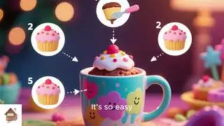 Eggless Holiday Mug Cake in 5 Minutes 🎄🍫