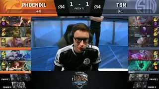 P1 vs TSM Game 3 - NA LCS Spring 2017 W3D3 - Phoenix1 vs Team SoloMid