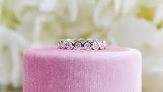 Custom Eternity Band with 2.5mm Bezel Set Lab Diamonds | Ada Diamonds