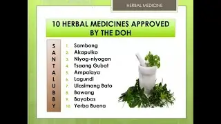 10 APPROVED HERBAL MEDICINE BY DOH