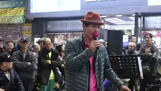在水中央 + Country Road + Carry On Till Tomorrow - 3L樂隊 香港旺角街頭表演 Busking Hong Kong 150124