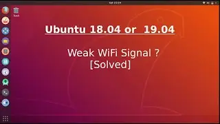 Weak RtlWifi Signal Ubuntu ? In This Video Solved This Problem.