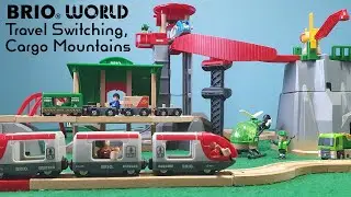 BRIO Travel Switching Cargo Mountain Train Track Layout