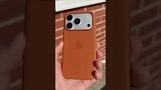 Чехол для iPhone 17 Pro Silver + Terra Cotta Silicone Case (наглядное пособие)