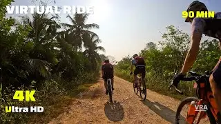 Indoor Cycling Workout Tropical Paradise  Sri Lanka Ride 4K Video 90 min Virtual Bike Ride &ndash; Scenery