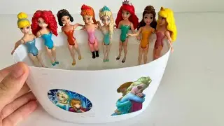 ASMR 5 MYSTERY SURPRISES Disney Princess Mattel Miniature Dolls Satisfying Unboxing NO Talking Video