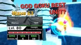 [LVL 80]6 Star God Goku(Super God Koku) is the new best damage farm unit? | God Goku Showcase