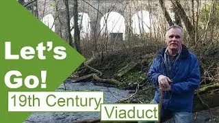 Mudlarking near a 19th century viaduct - River walking in Wales