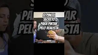 El pincel secreto para pintar pelo realista 🐾🎨 #PintarPelaje #Pinceles #TecnicaDePintura #Art #FYP