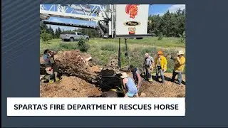 Sparta's fire department rescues horse