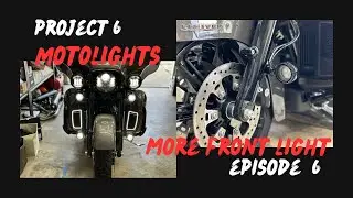 Установка дополнительных фонарей Motolight Caliper #harleydavidson #motolight