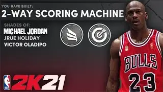 THE MOST OVERPOWERED 2-WAY SCORING MACHINE BUILD in NBA 2K21 - NBA 2K21 Best Build (Michael Jordan)