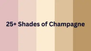 25+ Shades of Champagne Color With Name #colors