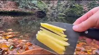 ASMR Cooking in nature satisfying And anxiety relief ASMR 