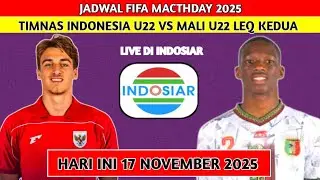 LIVE MALAM INI❗INILAH JADWAL PERTANDINGAN TIMNAS INDONESIA U22 VS MALI U22 HARI INI 17 NOVEMBER 2025