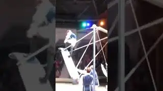 risky swing!#shorts #tricks #tiktok #gymnast #гимнастка #swing #circus #jump #somersaults#цирк#trick