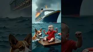 Heroic Corgi Dives Into Sinking Ship to Rescue Baby ! #dogsavesbaby #dogrescue #doghero