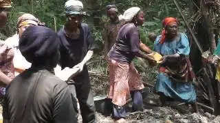 Building a community water catchment in Cameroon