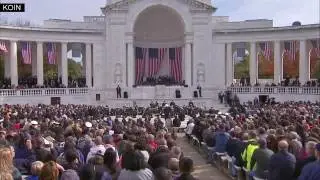 President Obama speaks at Arlington National Cemetery