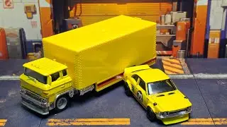 Распаковка Toyota Corolla Levin и Sakura Sprinter Team Transport от Hotwheels