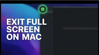 Как выйти из полноэкранного режима на MacBook (macOS Tahoe)