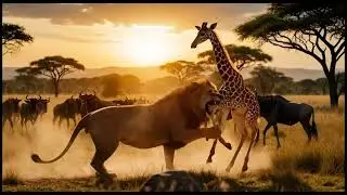#giraffe #lion #anime