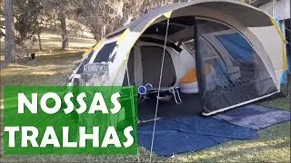NOSSAS TRALHAS DE CAMPING,  EQUIPAMENTOS DE CAMPISTA