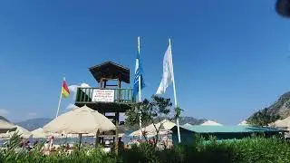 пляж город Ичмелер август 2022 Турция/beach city Icmeler August 2022 Turkey