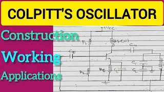 Colpitt's Oscillator | Colpitts oscillator | Circuit diagram | Construction & working