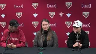 Послематчевая пресс-конференция Montr&eacute;al Victoire: Джейд Дауни-Лэндри и Эбби Рок о возвращении в ...