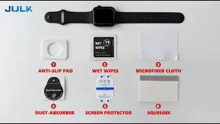 Julk Soft TPU Screen Protector for Apple Watch Installation Tutorial​