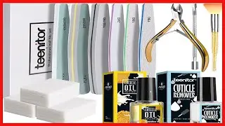 Teenitor Nail and Cuticle Care Tools kit with Cuticle Remover, Nail Files Buffer, Cuticle Nail