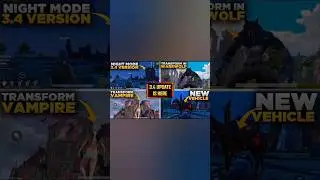 3.4 Update Is Here | Werewolf + Vampire Powers | Biggest Update Ever | #shorts #pubgmobile #pubg #dj