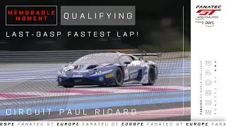 Franck Perera's LAST-GASP fastest lap in Q1 | Circuit Paul Ricard | GT World Challenge Europe 2024