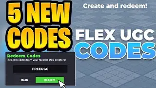 *НОВЫЕ* Все рабочие коды обновления для Flex UGC на январь 2026 года | Коды ROBLOX FLEX UGC