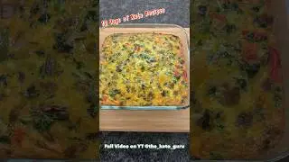 12 Days of Keto! Day 1: Keto Breakfast Casserole 😋🤤✨ #shorts #keto #recipe #lowcarb