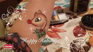 Quick Rudolph Face Paint
