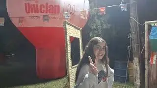 Juju brincando no Bingo da Uniplan 2025